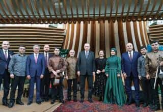 Il presidente turco visita il padiglione dell'Azerbaigian all'Expo-2020 di Dubai