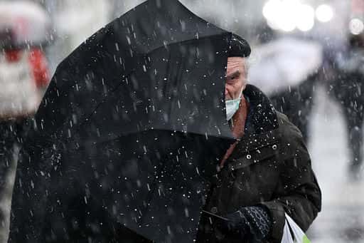 Up to +4°C and sleet expected in Moscow on Thursday