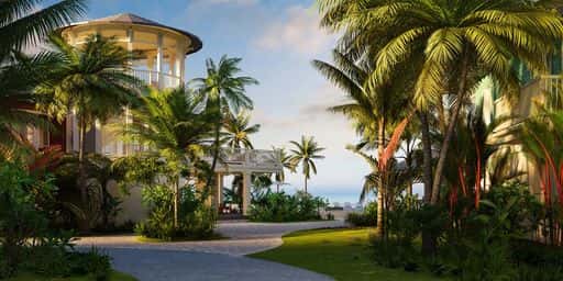 En villa vid stranden på Bahamas så nyckelfärdiga att de tar in kocken åt dig