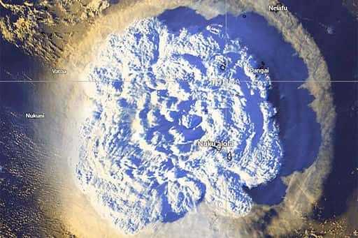 Volcano Tonga generated 600,000 lightning strikes