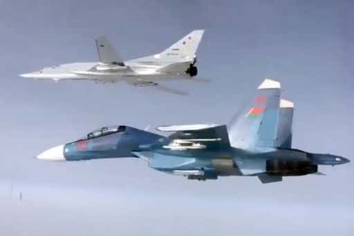 Two Russian Tu-22M3s performed air patrols over Belarus