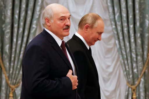 Lukasjenka flög till Moskva för att träffa Putin