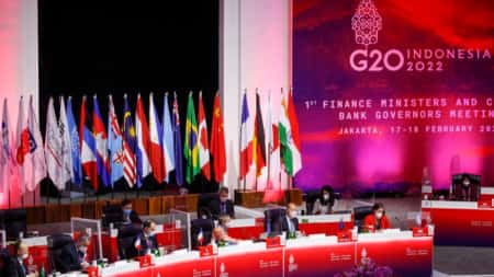 Financiële leiders van de G20 waarschuwen voor inflatie en geopolitieke risico's voor de groei