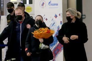 The plane with figure skater Valieva landed in Sheremetyevo