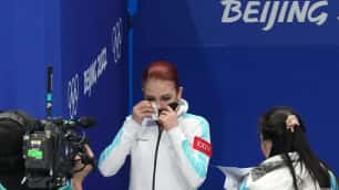أوضحت امرأة روسية هستيرياها في أولمبياد 2022