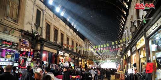 De belangrijkste markt van de Syrische hoofdstad - Souq al-Hamidia