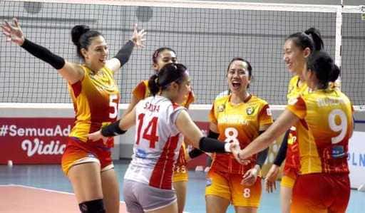 Echipa feminină PLN Electric Jakarta este gata să câștige puncte complete în runda a doua a Proliga Covid-19Wilda...