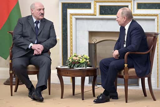 Расія - Пуцін і Лукашэнка прымуць удзел у ваенных вучэннях