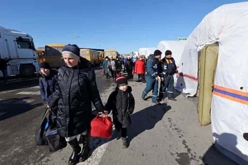 Ryssland - De första tågen med flyktingar från Donbass anlände till Rostov-regionen