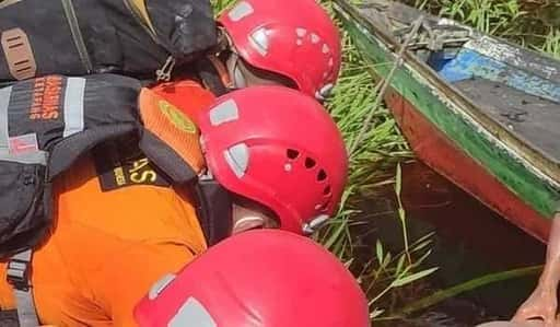 Tijdens het vissen in de rivier werden inwoners van Ketapang, West-Kalimantan, aangevallen door krokodillen