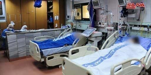Stabiliteit in het aantal patiënten met coronavirussymptomen in het Al-Mujtahed Damascus Hospital