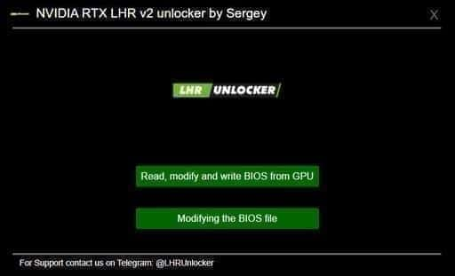 Announced a free unlocker to remove the hashrate limit for NVIDIA RTX 3000 video cards, the tool has not been tested yet