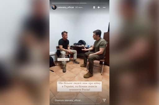 Zelensky encontró tiempo para reunirse con el actor Sean Penn