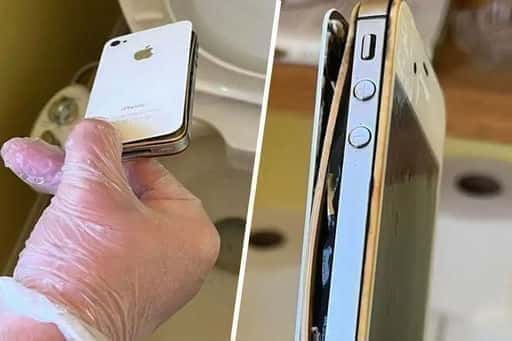 Frau findet vor 10 Jahren verlorenes iPhone in Toilette