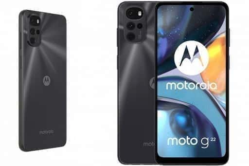 Nya Motorola i detalj: Moto G22-specifikationer och bilder