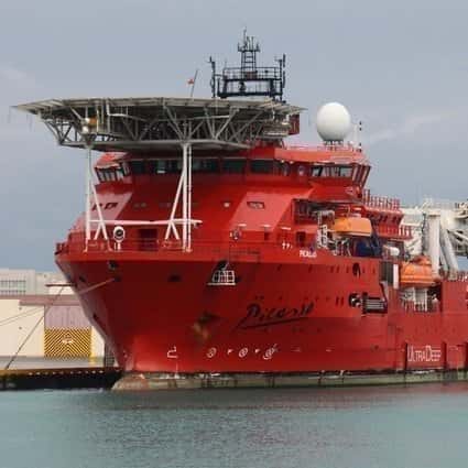 Loď postavená v Číne, ktorá vytiahla vrak amerického námorníctva z Juhočínskeho mora