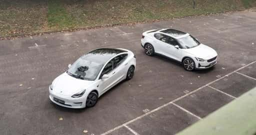 Autotest: Vergleich von Polestar 2 Long Range Single Motor und Tesla Model 3 Standard Range Plus