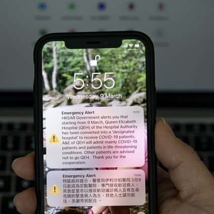 Líder de Hong Kong defende uso de sistema de alerta de emergência para informações sobre Covid-19