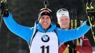 French biathlete wins first World Cup
