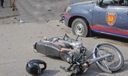 Pakistan - Motorrijder komt om bij verkeersongeval