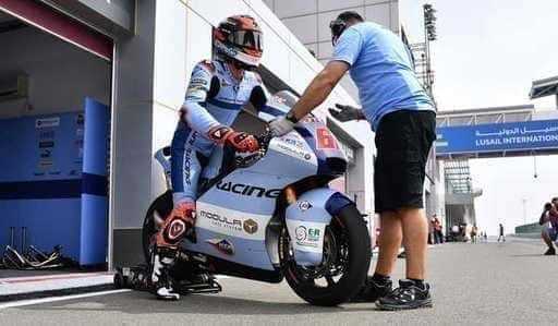 Moto2 Gresini Racer komt aan in Mandalika en breekt persoonlijk record