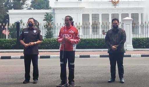 Rencontrez des pilotes MotoGP, c'est ce qu'a dit Jokowi