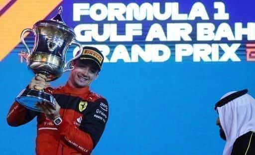 Ferrari's Leclerc wint F1 seizoensopening Bahrein GP