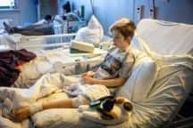 Детската болница в Киев е изправена пред „ужасна” травма от войната