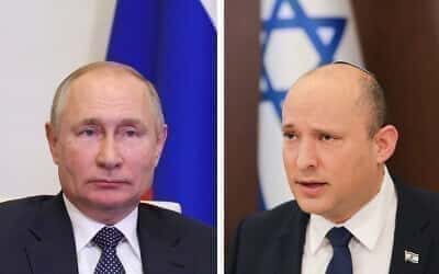 Putin hovorí s Bennettom o Ukrajine a vyjadruje sústrasť nad útokom v Beerševe