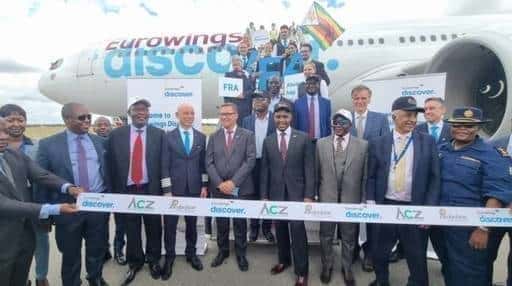 El avión de Eurowings inicia vuelos a Zimbabue