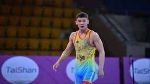Kazahstanski rokoborec je premagal dvakratnega svetovnega prvaka in osvojil zlato Lige prvakov