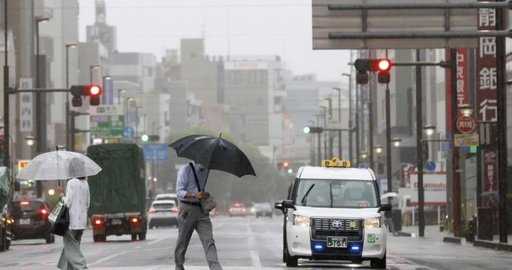 Тропічний шторм «Меарі» наніс сильні зливи на Японію