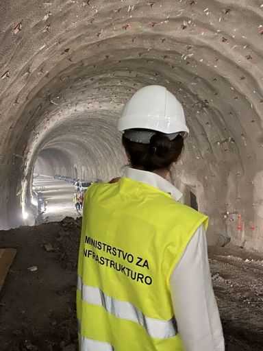 Slovenia - Sfondamento del nuovo tunnel sulla ferrovia Maribor-Šentilj