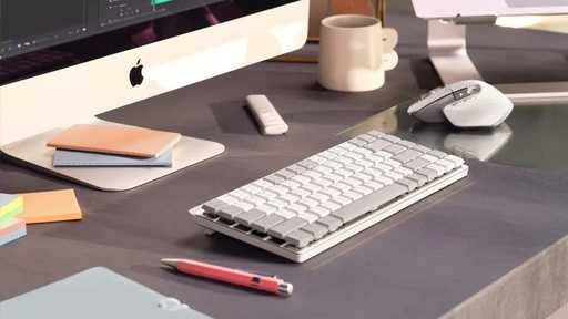 Logitech introducerade ett mekaniskt tangentbord för Mac
