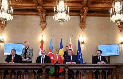Azerbeidzjan, Georgië, Hongarije, Roemenië sluiten een akkoord om gas naar Europa te brengen
