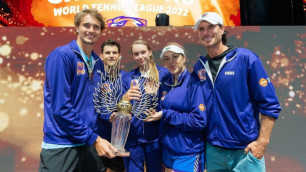 De beste tennisser van Kazachstan won het toernooi in Dubai