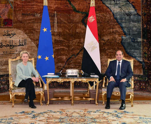 Midden-Oosten - EU-chef bespreekt de humanitaire crisis in Gaza in Egypte