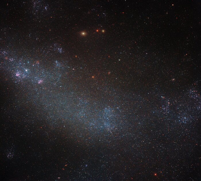 Hubble legt het onregelmatige sterrenstelsel ESO 245-5 vast