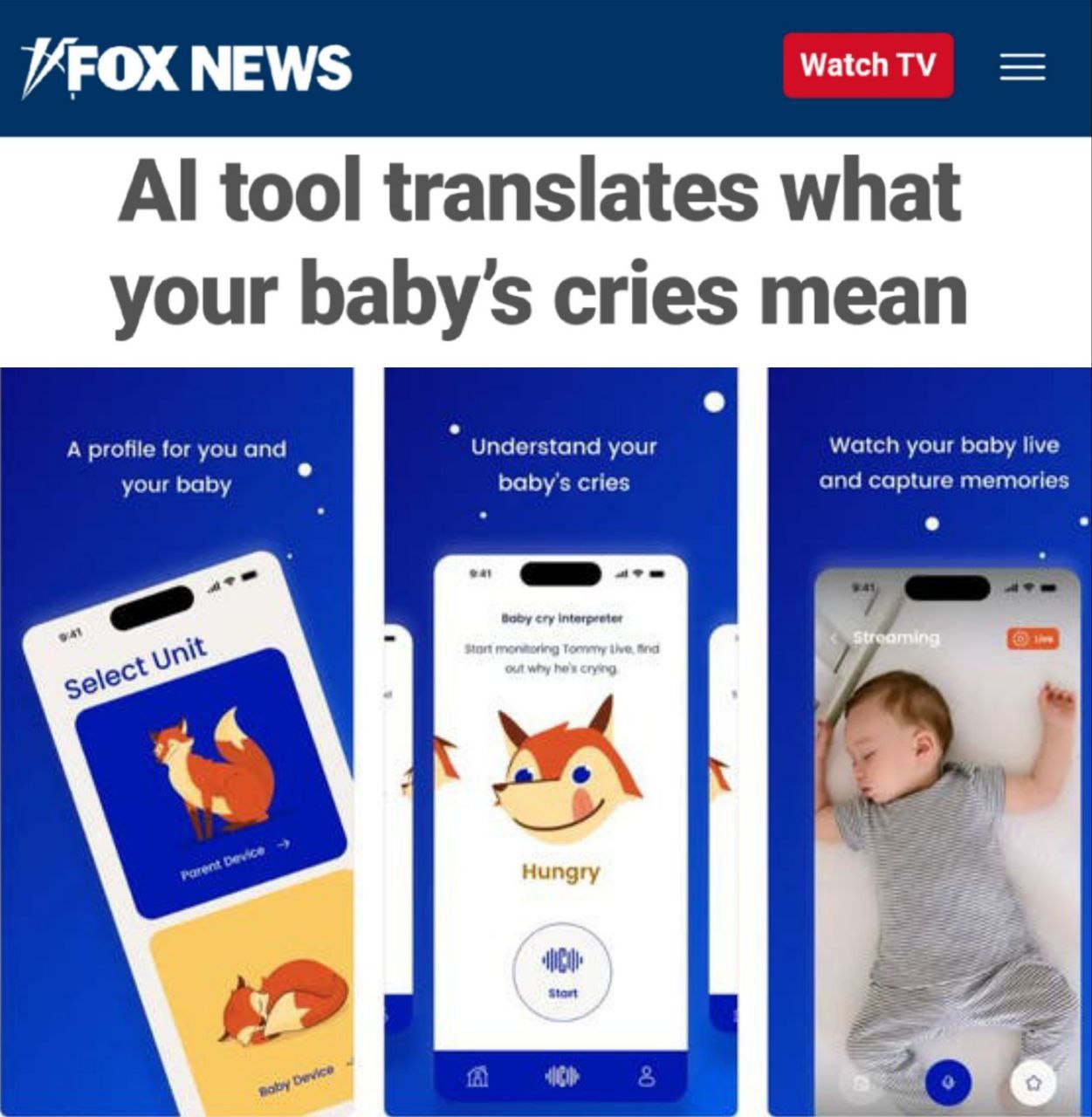 AI app will explain what your baby's cries mean