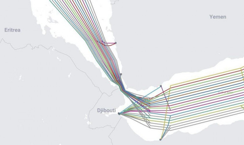 Media: Qırmızı dənizdə Avropa və Asiya arasında birdən dördə qədər sualtı telekommunikasiya kabelləri zədələnib
