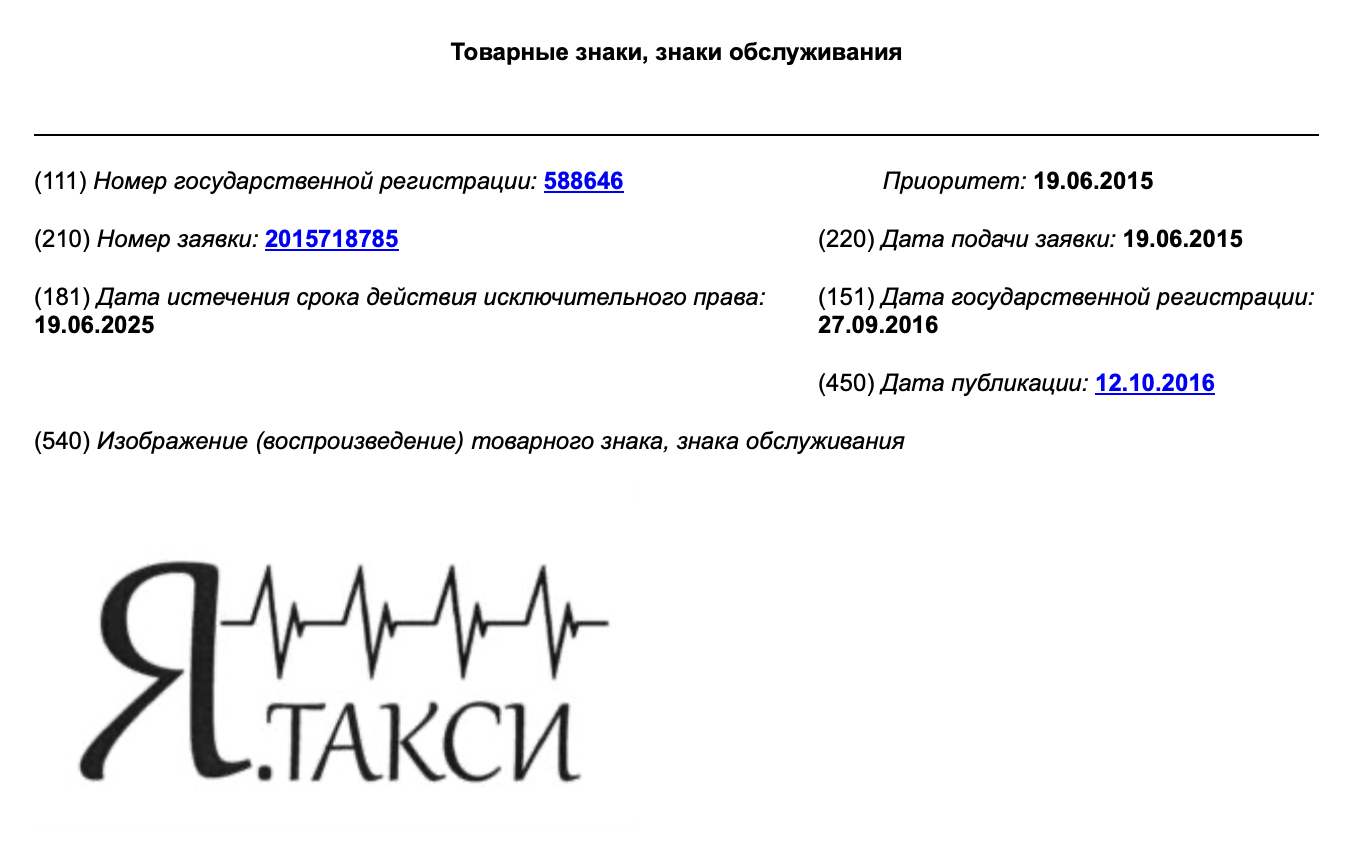 De rechtbank heeft de claim van Yandex toegewezen en het handelsmerk Ya.Taxi geannuleerd