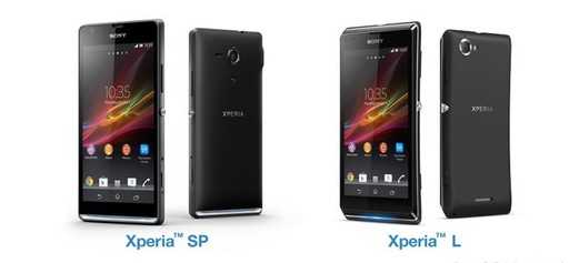 Компания Sony представила Xperia SP и Xperia L